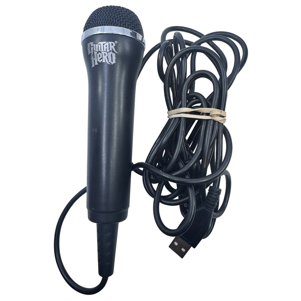 Guitar Hero USB Wired Microphone Black Video Game Accessory Logitech 980-000108